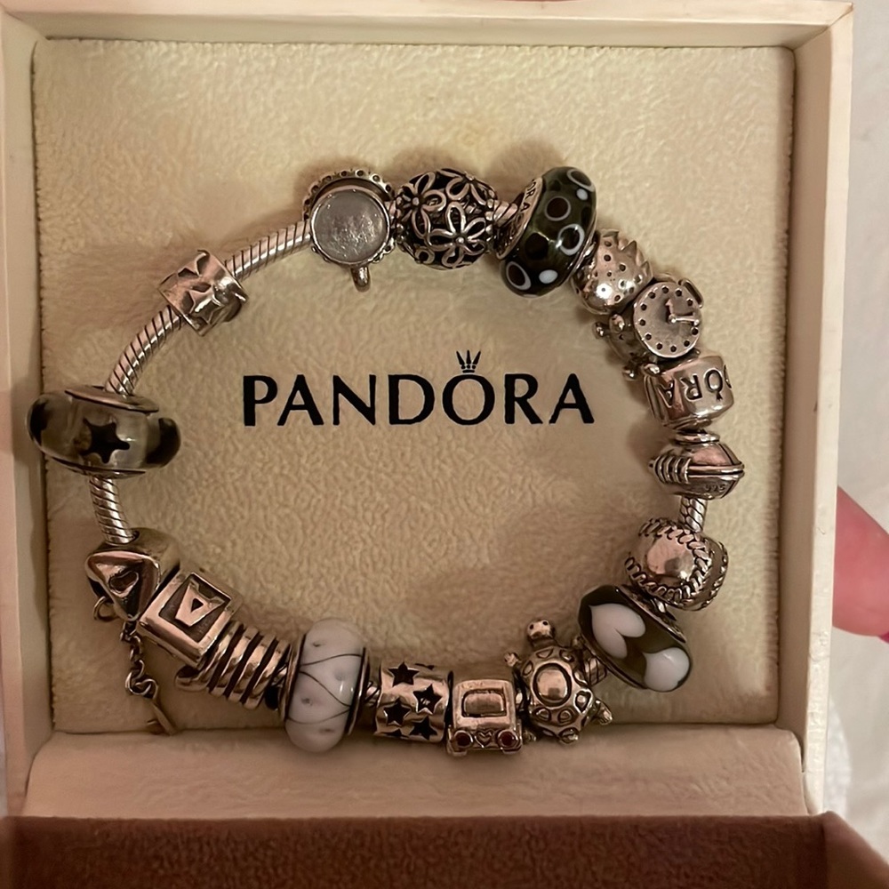 PANDORA Charms @ $15 & Bracelet @ $30